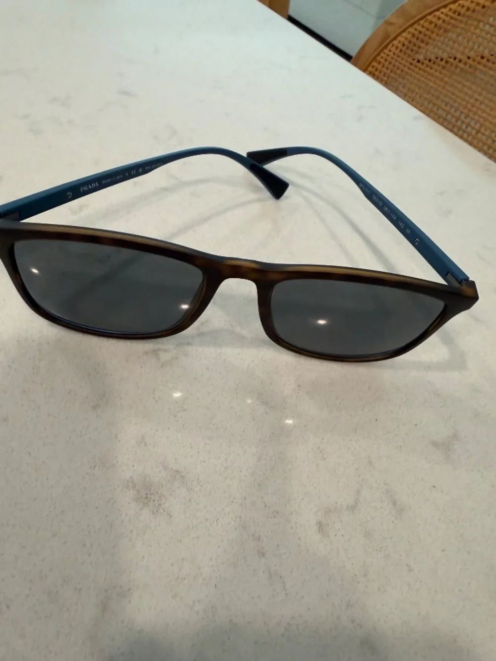 Women's Prada Polarized Sunglasses-tortoise/blue